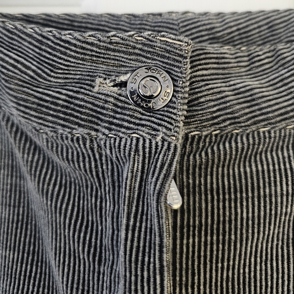 St. John Sport Gray Corduroy Ladies Jeans - Picture 4 of 5